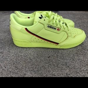 adidas continental semi frozen yellow shoes